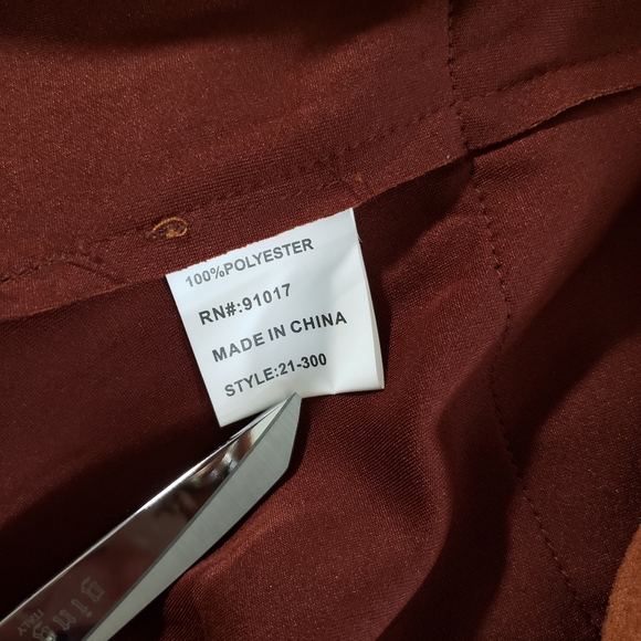 NWOT Anthropologie Solitaire Faux Suede Long Vest Single Button Size Medium - Picture 6 of 10